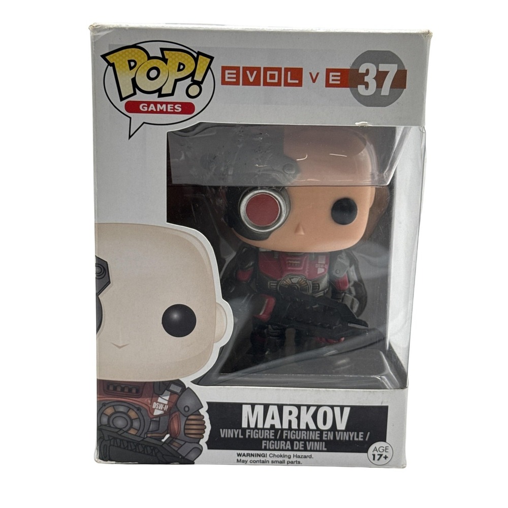 Funko Pop Games Evolve Markov #37 Vinyl Figure Standard Multicolor Boxed Red NWT